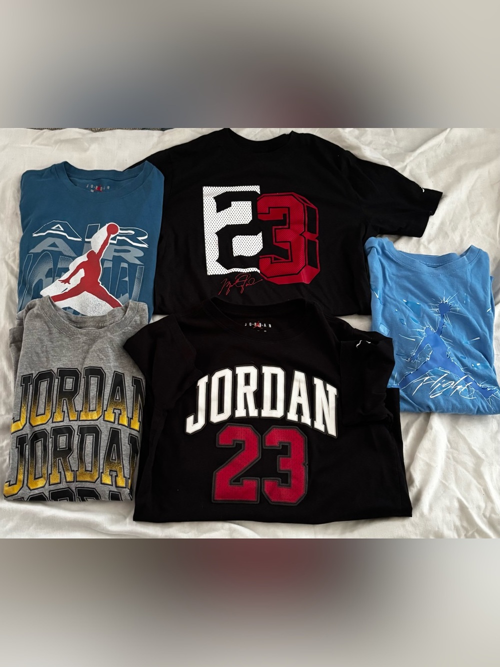 Bundle of 5 Jordan Kids Short-Sleeve Tee.